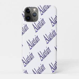 Blue Sparkly Alastair Name, iPhone 11 Pro Case