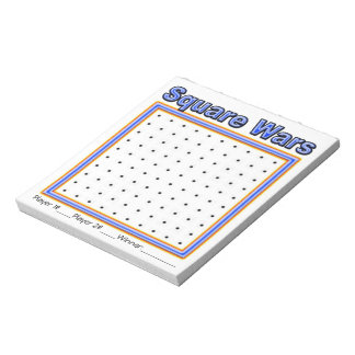 Blue Specks Dot Game Notepad
