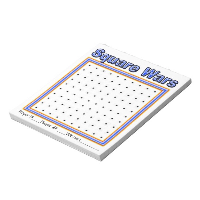 Blue Specks Dot Game Notepad (Rotated)