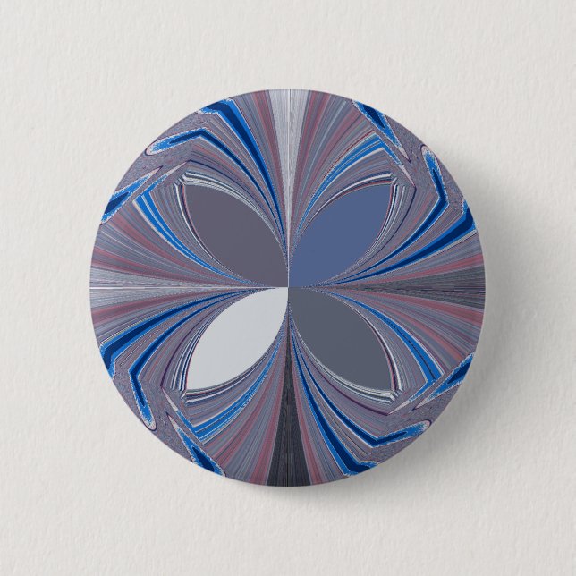 Blue spider 2 inch round button (Front)