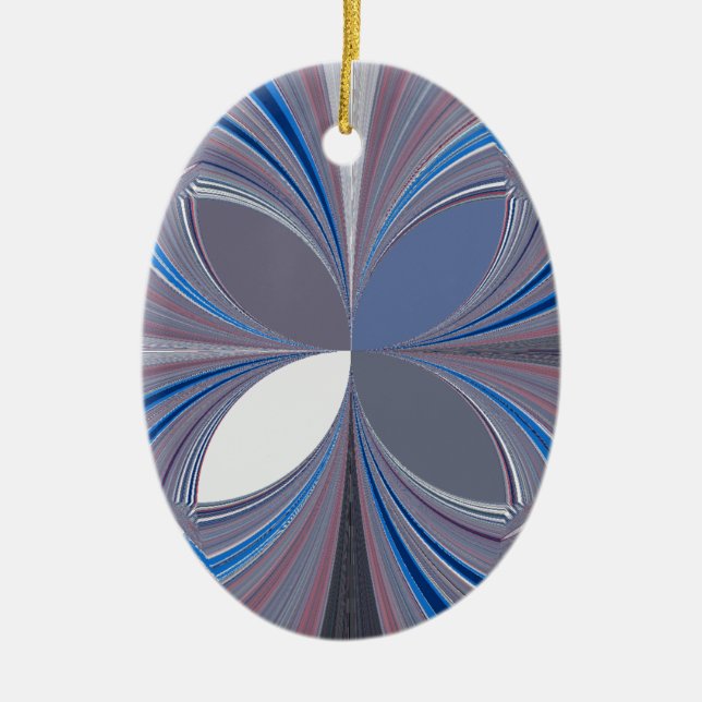 Blue spider ceramic ornament (Front)