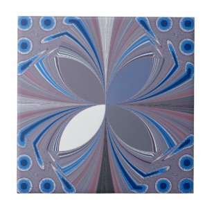 Blue spider tile