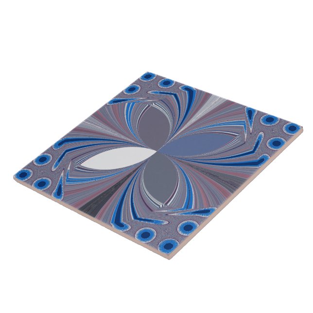 Blue spider tile (Side)