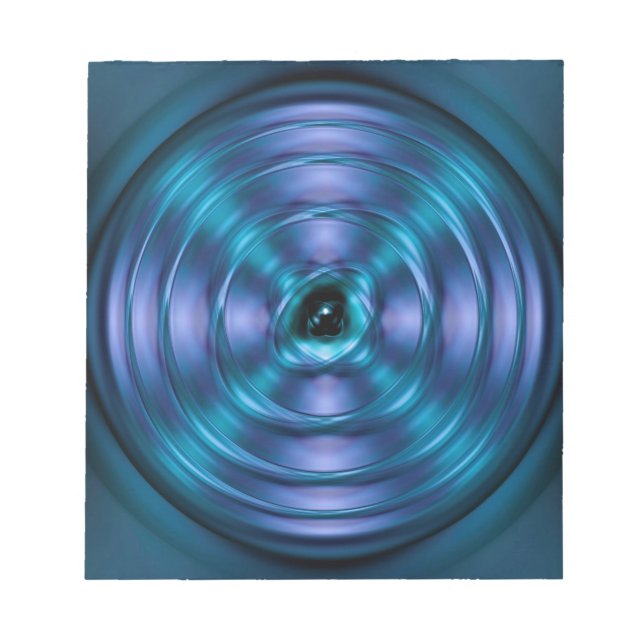 Blue spinning atom notepad (Front)