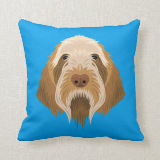Blue Spinone Italiano Throw Pillow