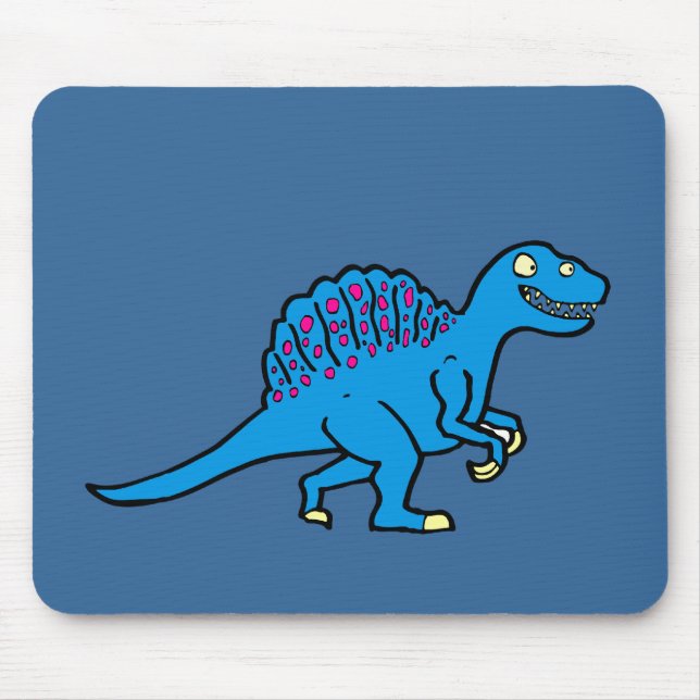 Blue Spinosaurus Mouse Pad (Front)