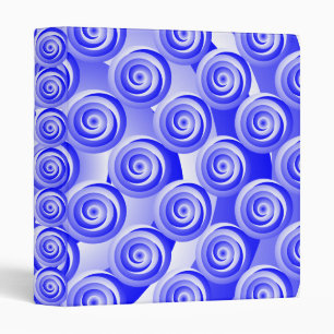Blue Spiral Illusion by Kenneth Yoncich Binder