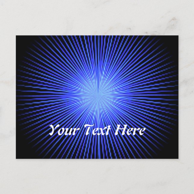 Blue Spirit Circles Postcard (Front)