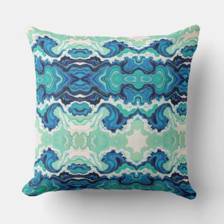 Blue Splash - Large outdoor pillow