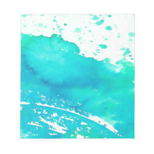 blue splash notepad