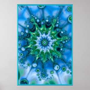 Blue Splash Poster