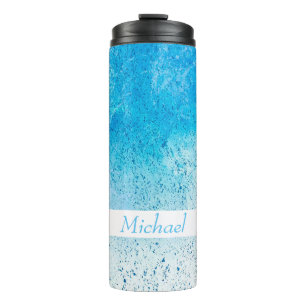 Blue Splash Thermal Tumbler
