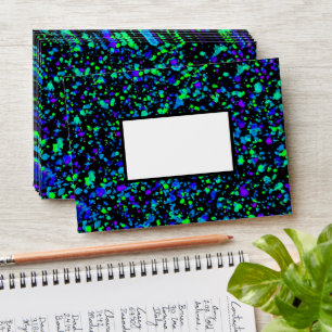 Blue Splatter - A6 Envelope
