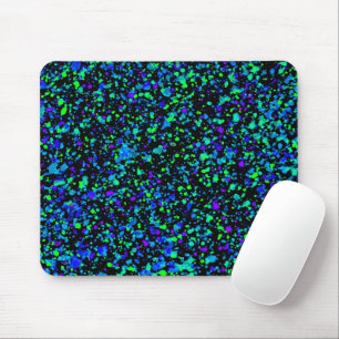 Blue Splatter - Mouse Pad