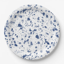 Blue Splatter Paint