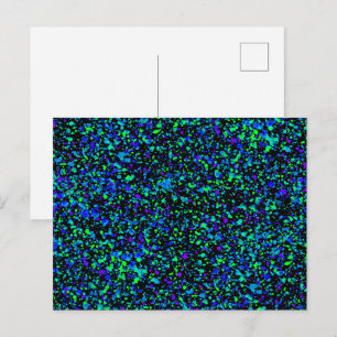 Blue Splatter - Postcard