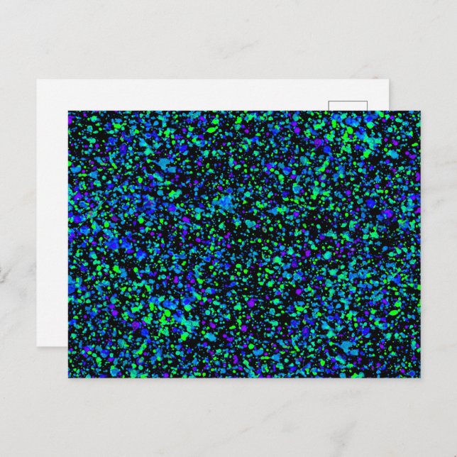 Blue Splatter - Postcard (Front/Back)