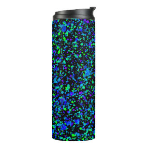 Blue Splatter - Thermal Tumbler