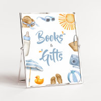 Blue Splish Splash Baby Shower Books and Gifts