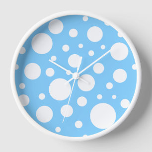 Blue Spots Clock