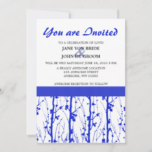 Blue Spring Blossoms Invitation