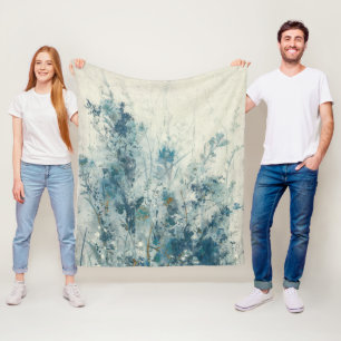 Blue Spring Fleece Blanket