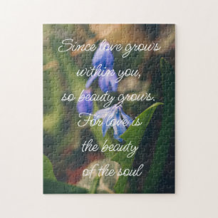 Blue Spring Flower Jigsaw Puzzle
