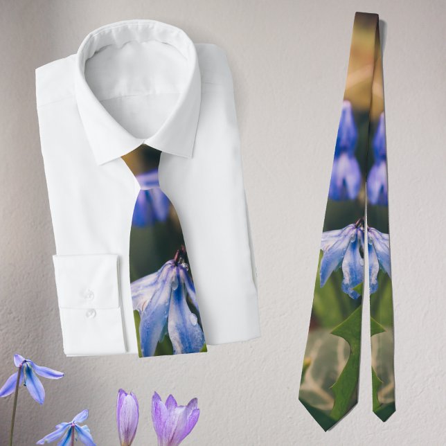 Blue Spring Flower Tie (Creator Uploaded)