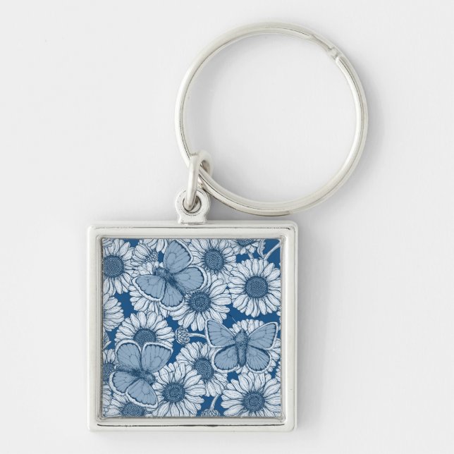 Blue spring keychain (Front)