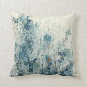 Blue Spring Throw Pillow