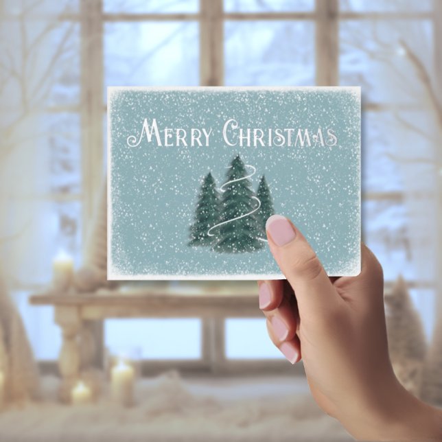 Blue Spruce Christmas Postcard (Creator Uploaded)