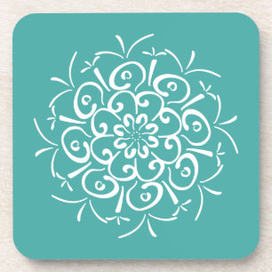 Blue Spruce Mandala Coaster