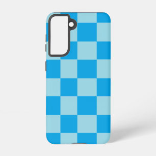 Blue square blocks geometric samsung galaxy case