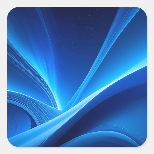 Blue Square Sticker (Front)