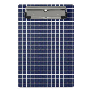 Blue Squares Geometric Mini Clipboard