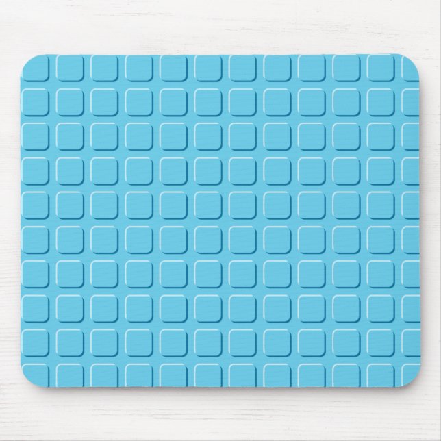 Blue Squares Mouse Pad (Front)