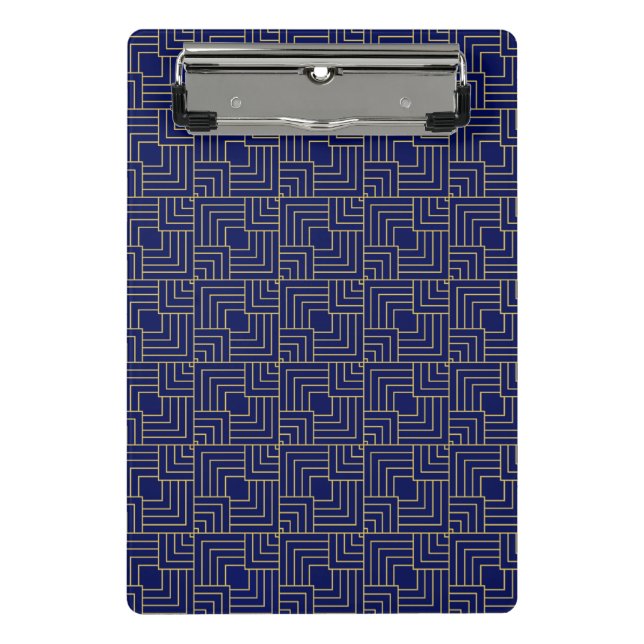 Blue Squares Notebook Mini Clipboard (Front)