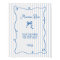 Blue Squiggle Frame Bow Bridal Shower Mimosa Bar 