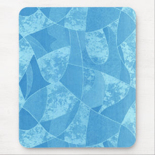 Blue Stain Glass Mouse Pad