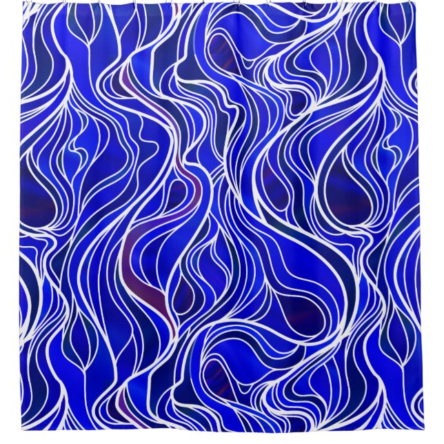 Blue Stained Glass Abstract (Front)