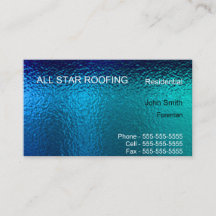 Blue Stained Glass Business Card Template Generic