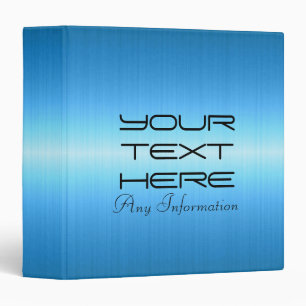 Blue Stainless Steel Metal Binder