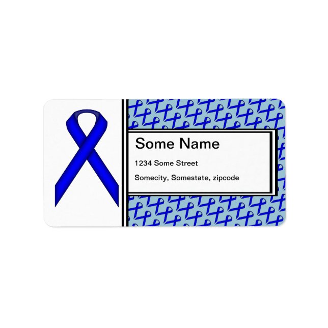 Blue Standard Ribbon by Kenneth Yoncich Label (Front)