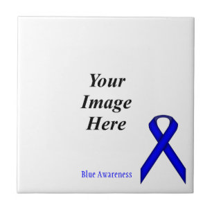 Blue Standard Ribbon by Kenneth Yoncich Tile