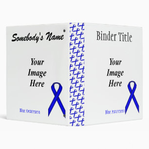 Blue Standard Ribbon Template by Kenneth Yoncich Binder
