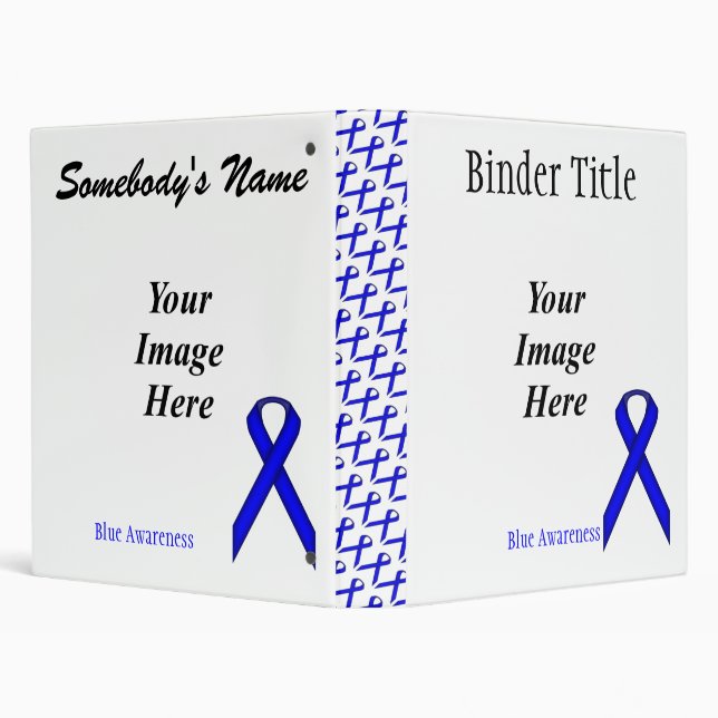 Blue Standard Ribbon Template by Kenneth Yoncich Binder (Background)