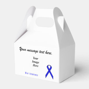 Blue Standard Ribbon Template by Kenneth Yoncich Favor Box