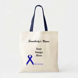 Blue Standard Ribbon Template by Kenneth Yoncich Tote Bag