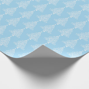 Blue   Star Bright Christmas Tree Wrapping Paper