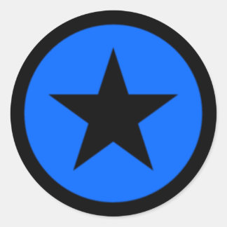 Blue Star Classic Round Sticker